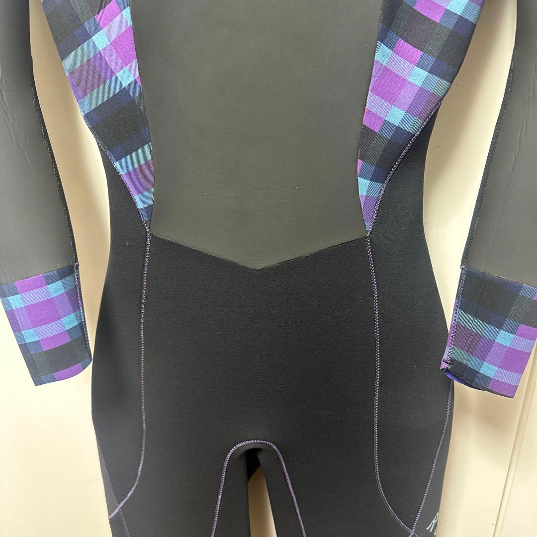 ❤️ROXY❤️５㎜フルスーツ❤️ブラック/パープル