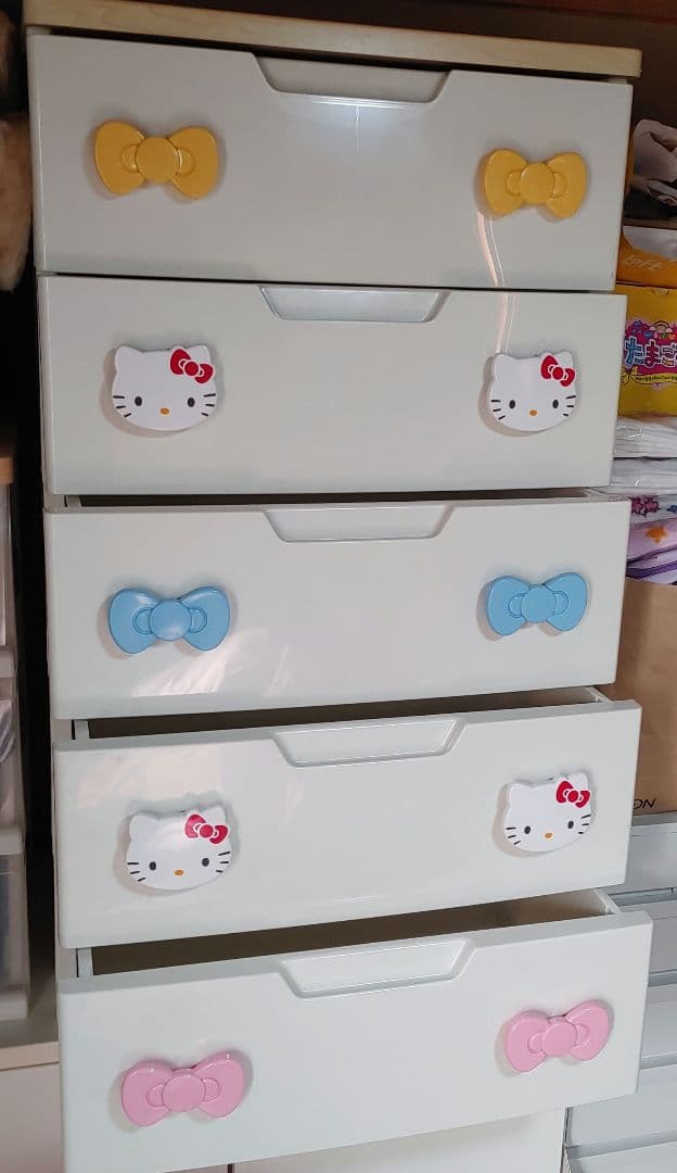 特価！！ アイリスオーヤマ ハローキティ 5段 チェスト タンス 洋服タンス