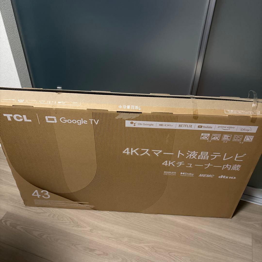 大画面液晶テレビ　TCL43P635 43V型 4K