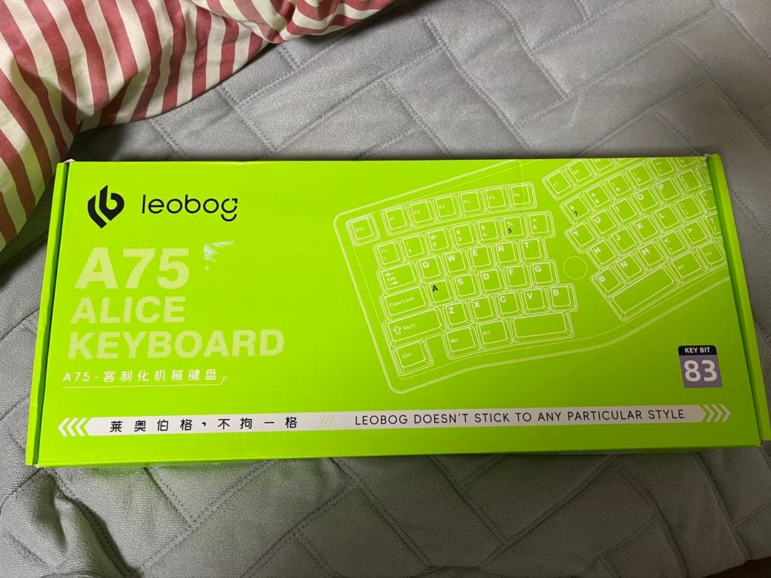 Leobog A75 Alice配列 ピンク 猫キーボード 本体