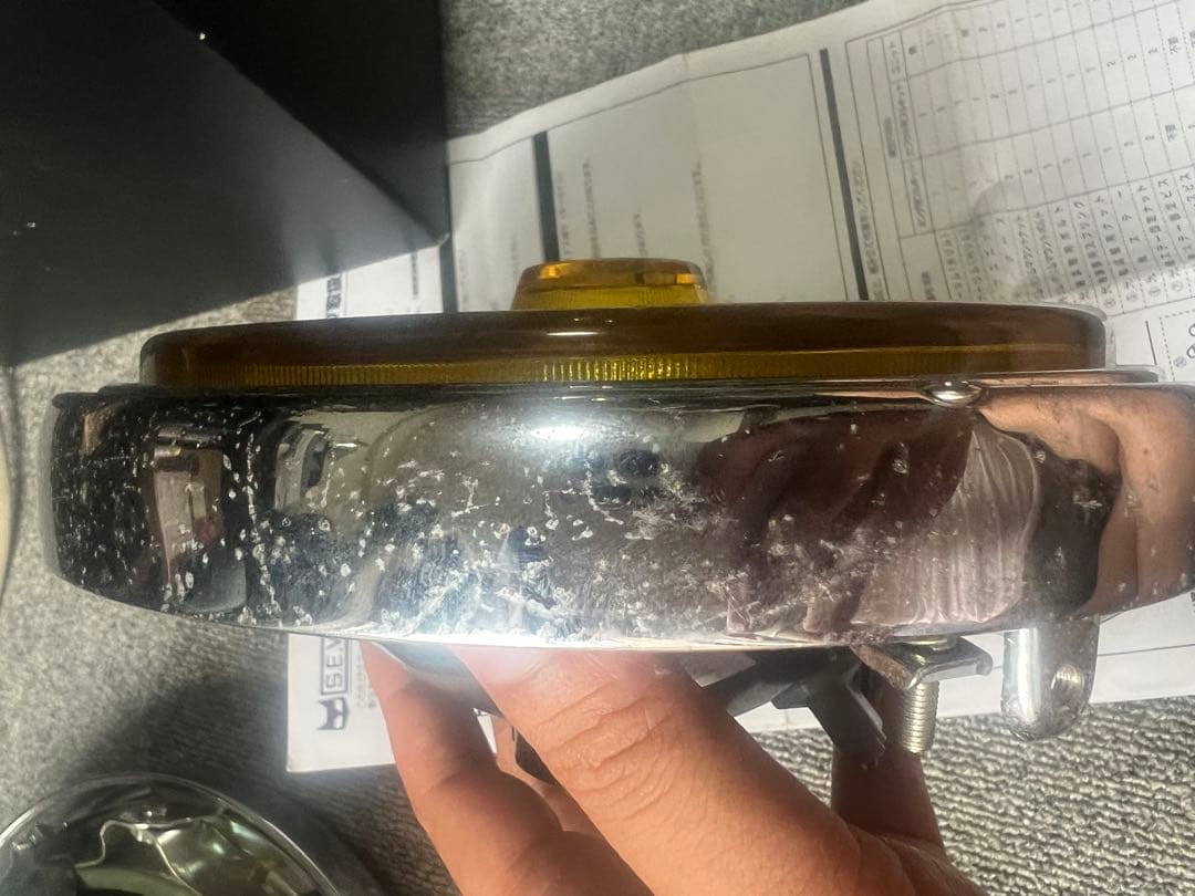 MARCHAL 889 ヘッドライトケース付き　ヤレ仕様　180パイ