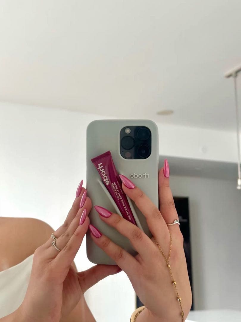 【全機種対応】 rhode iPhoneケースリップ付き