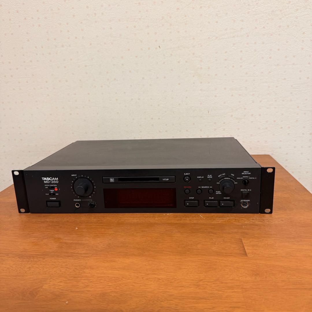 ● 良品 TASCAM タスカム MD-350 MDデッキ 業務用MDデッキ