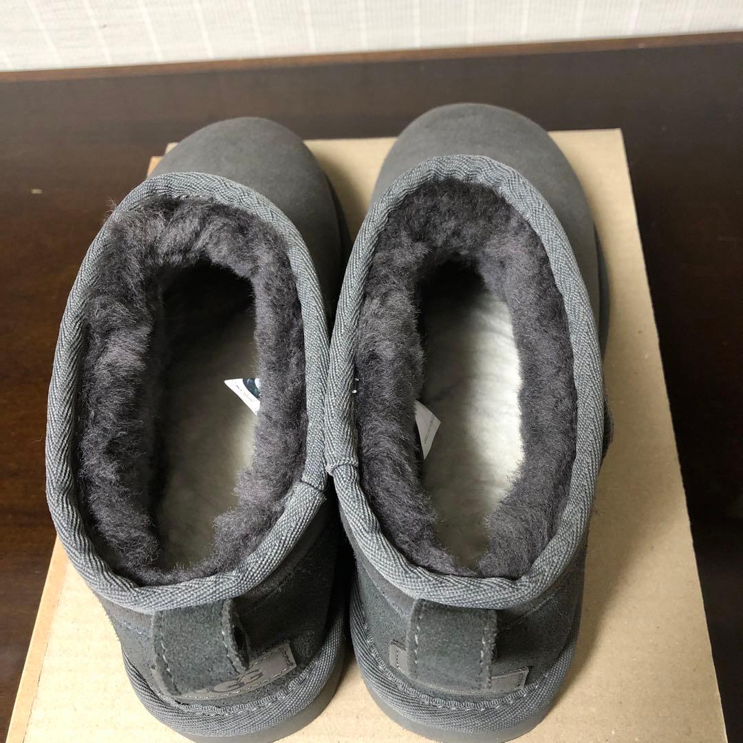 UGG W CLASSIC ULTRA MINI グレー 7
