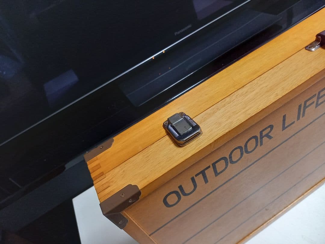 美品　OUTDOOR LIFE　ウッド　キャンピング　テーブル　チェア　セット