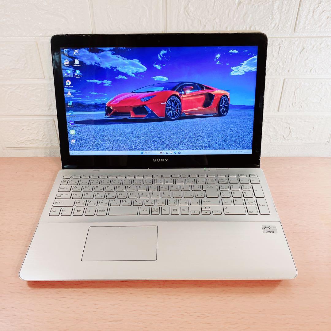 Win11✨SSD☘️タッチパネル✨️BluRayすぐ使えるVAIOノートパソコン