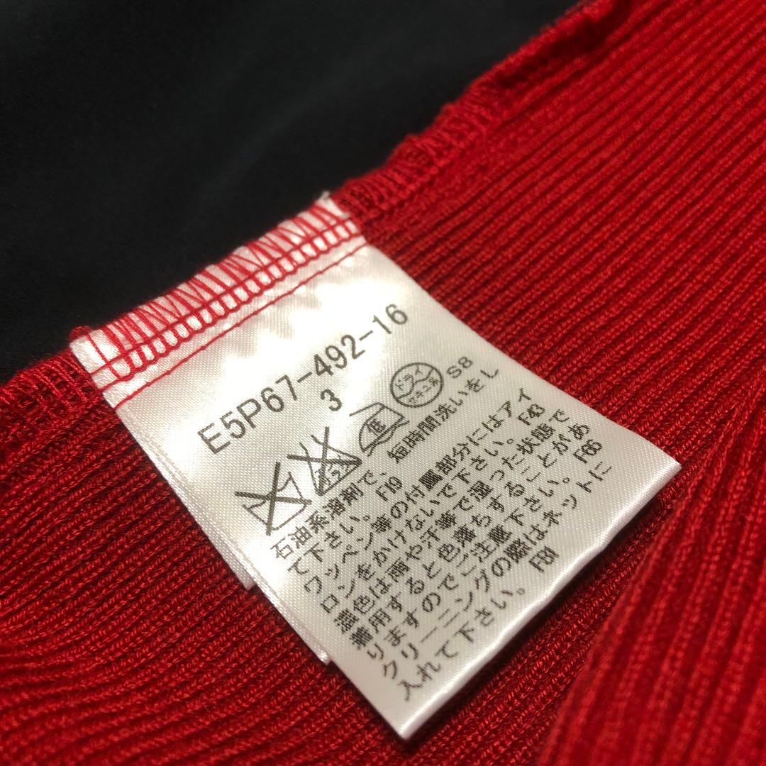 【新品・未使用】バーバリーゴルフ　切り替えニットジャケット　ウール　サイズ3