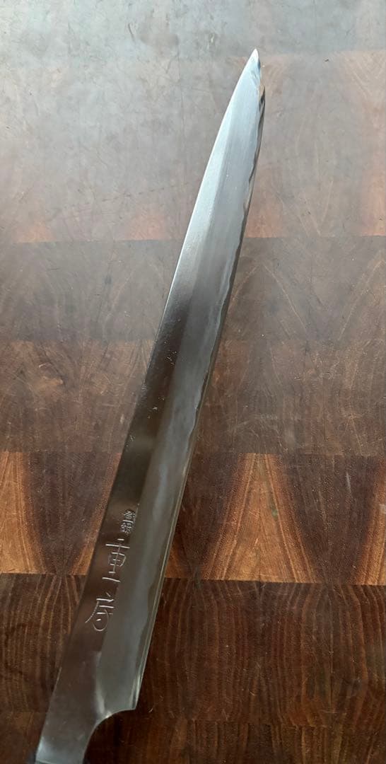 重房　霞　柳刃　270mm 9寸　包丁　和包丁　会津　黒檀　八角柄