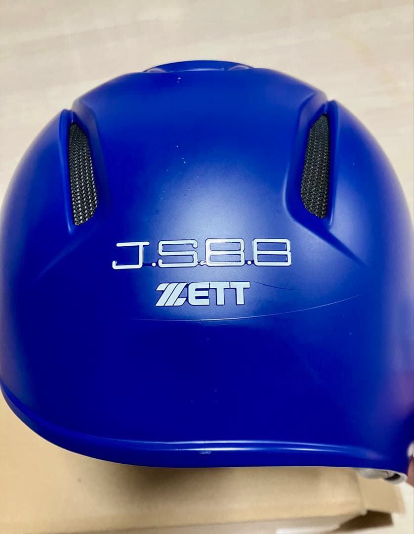 【美品】野球　軟式用ヘルメット　左打者用　片耳　ゼット　つや消し加工