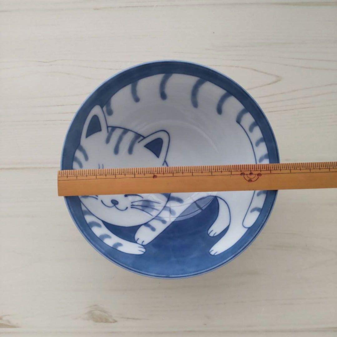 新品2点セット　美濃焼　ねこちぐら　茶碗　トラ　猫　ねこ　ネコ