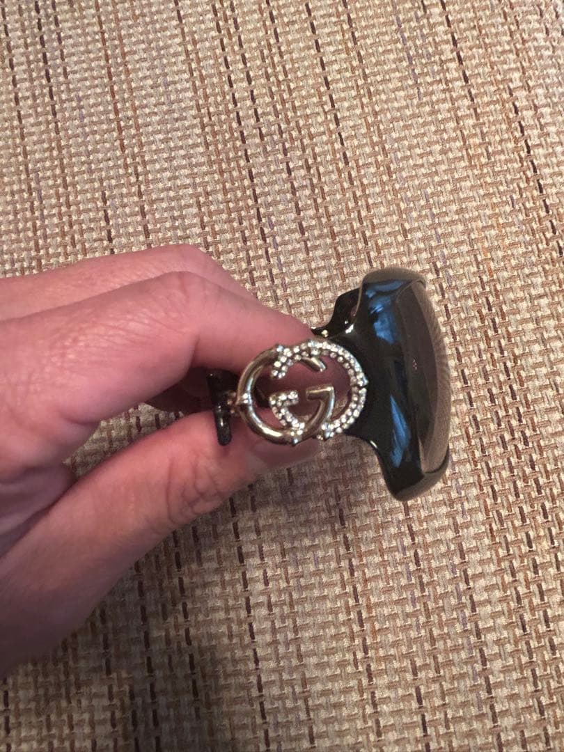 GUCCI ブラックサングラス クリスタル装飾