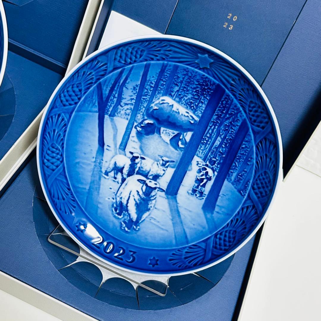 【未使用品】ロイヤルコペンハーゲン クリスマスプレート 2021 2023