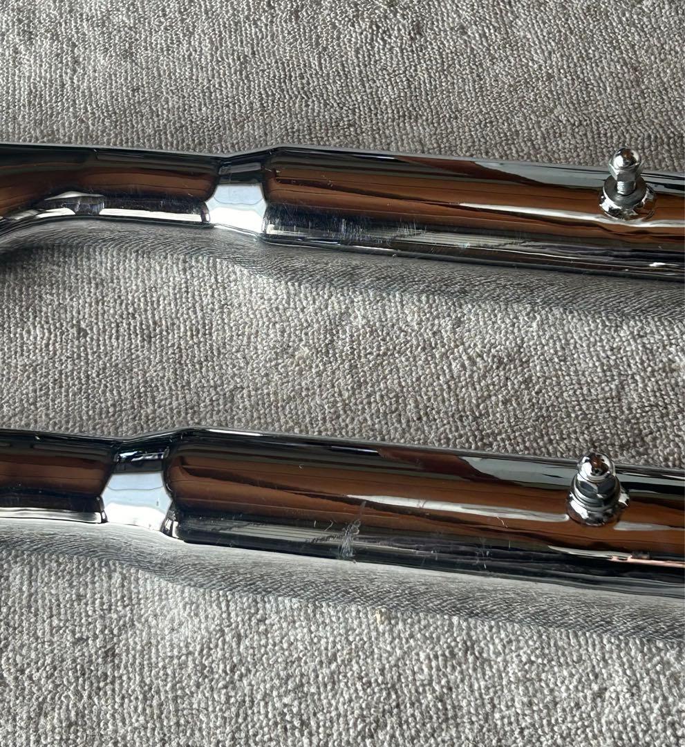 ハーレーダビッドソン　フィッシュテールマフラー テールパイプ クローム