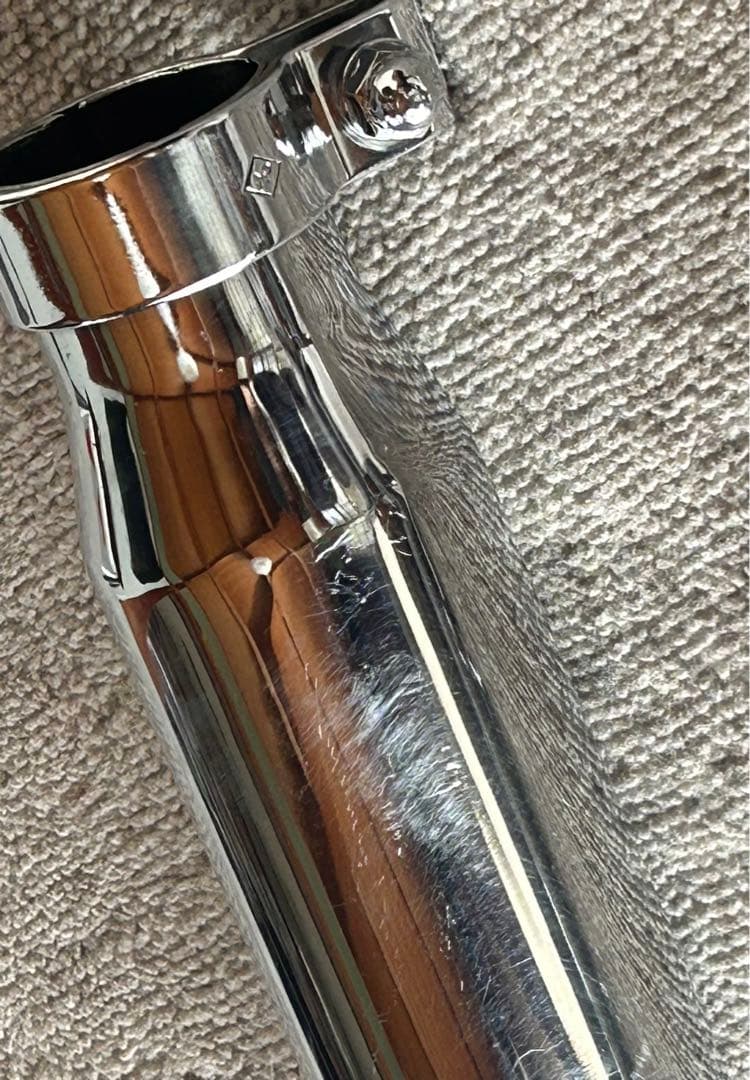 ハーレーダビッドソン　フィッシュテールマフラー テールパイプ クローム