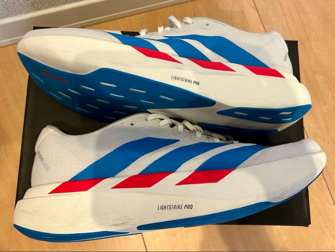 adidas EVO SL WOVEN M 27.5cm ホワイト/ブルー