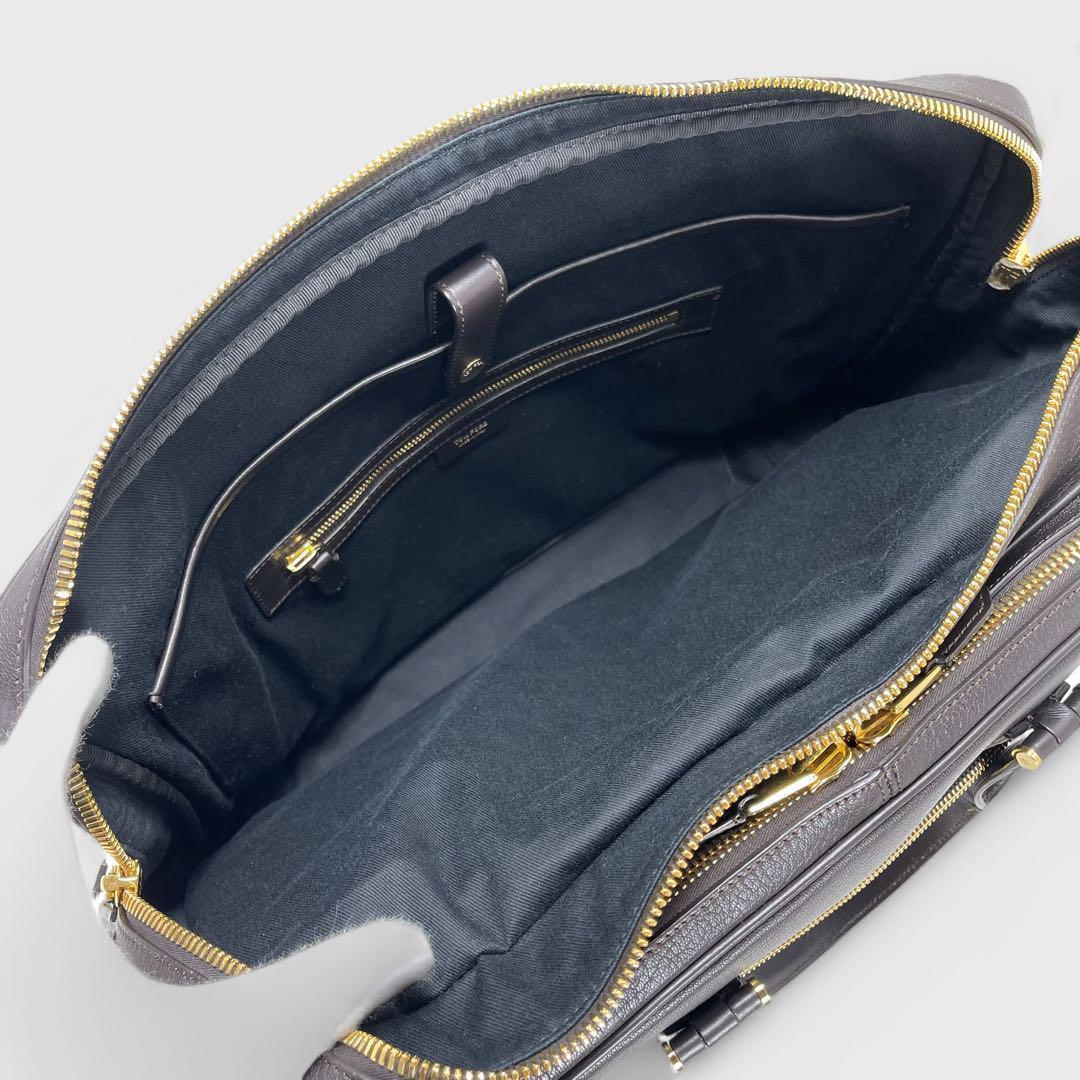 レア品✨TOM FORD トムフォード ブリーフケース ダブルファスナー 大容量