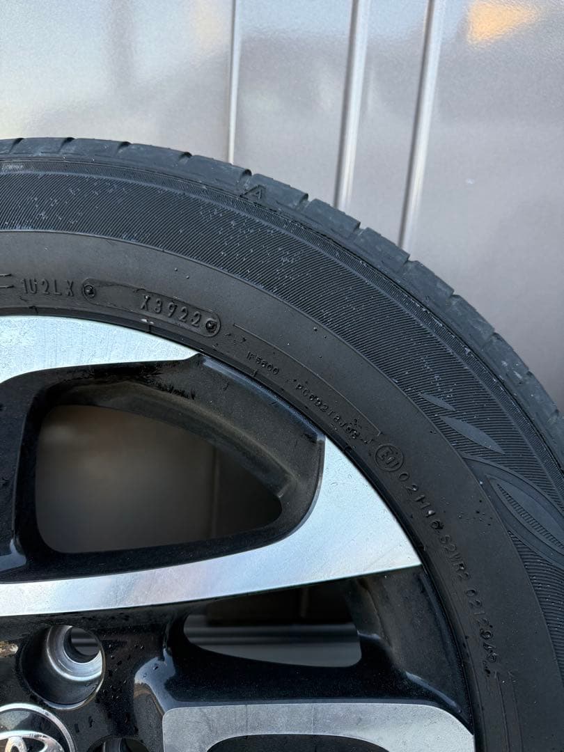 トヨタ シエンタ 10系 純正オプション アルミホイール＆タイヤ 4本セット