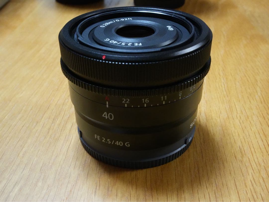 SONY SEL40F25G40mmF2.5G単焦点35mmフルサイズEマウント
