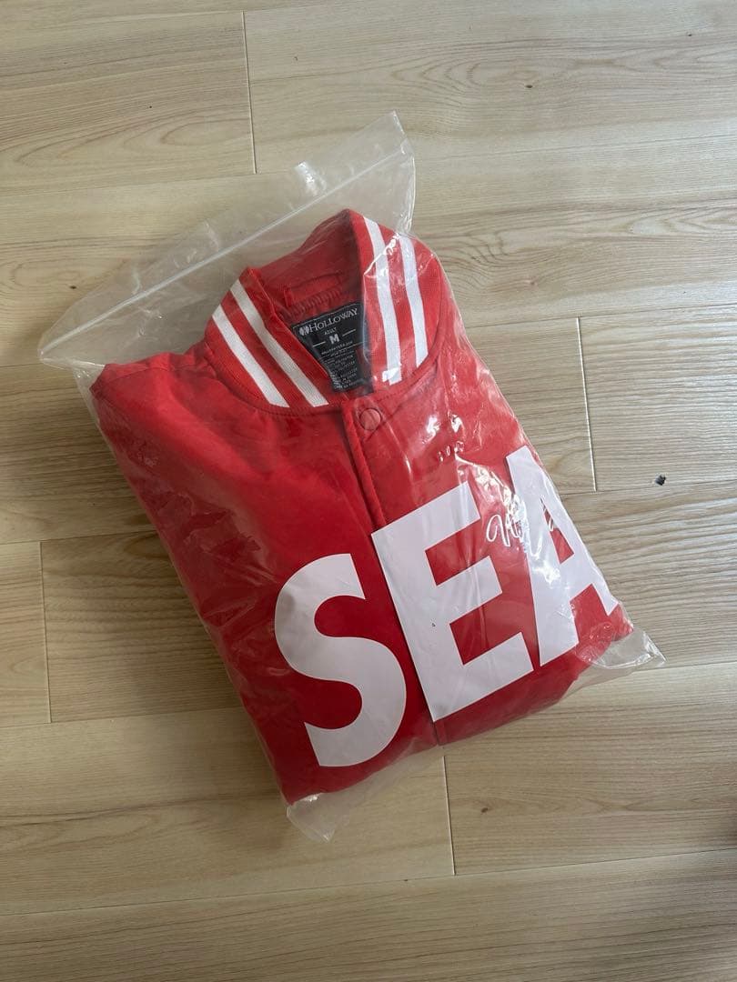 Wind and Sea スタジャン Mサイズ レッド