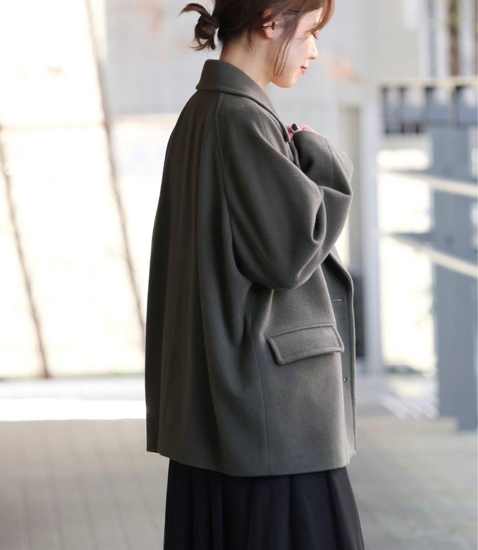 jsレリューム 尾州ウールショートpコート