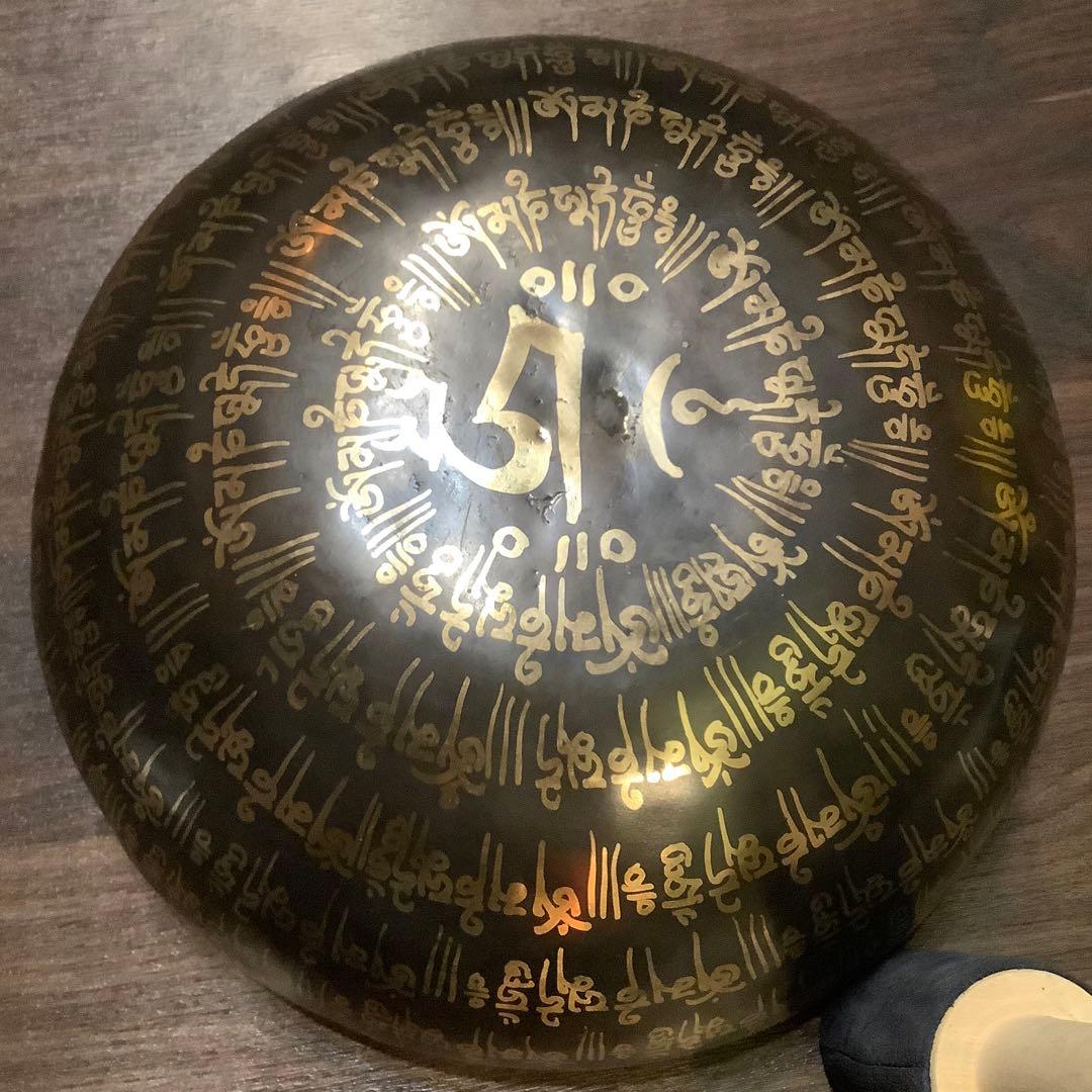 No8 チベット産 29cmチベタン 菩提樹 シンギングボウル