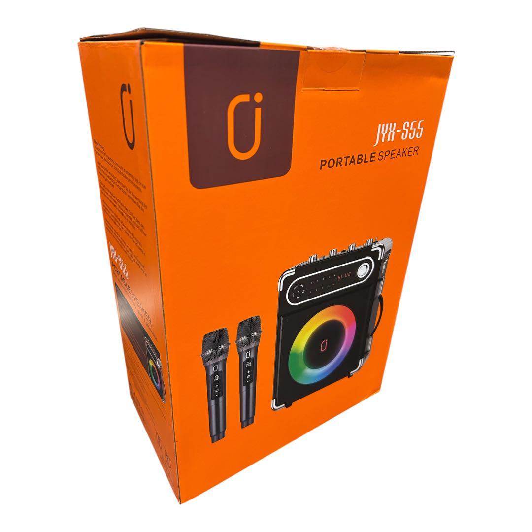 ⭕️カラオケ スピーカーセット⭕️ワイヤレスマイク2本 拡声器 Bluetooth