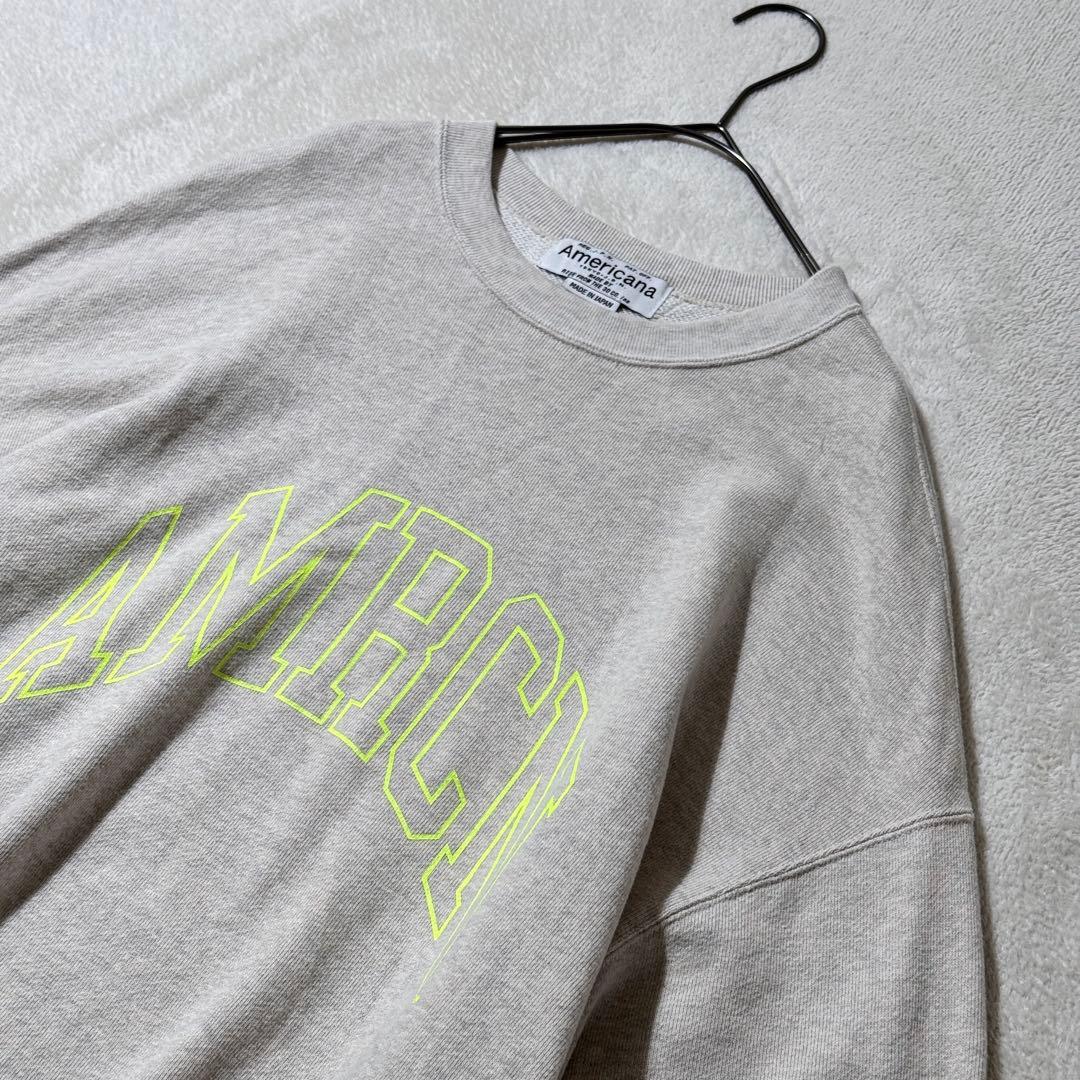 アメリカーナ　BIGロゴスウェット　プルオーバー　トレーナー　コットン　裏毛