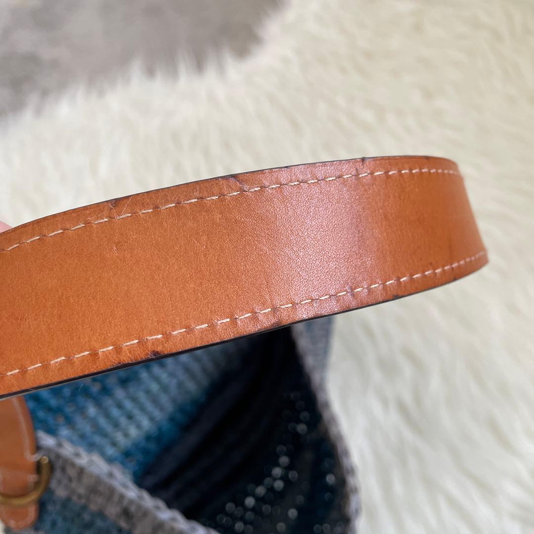 ポロラルフローレン　かごバッグ　ロゴ　カゴ　ハンドバッグ