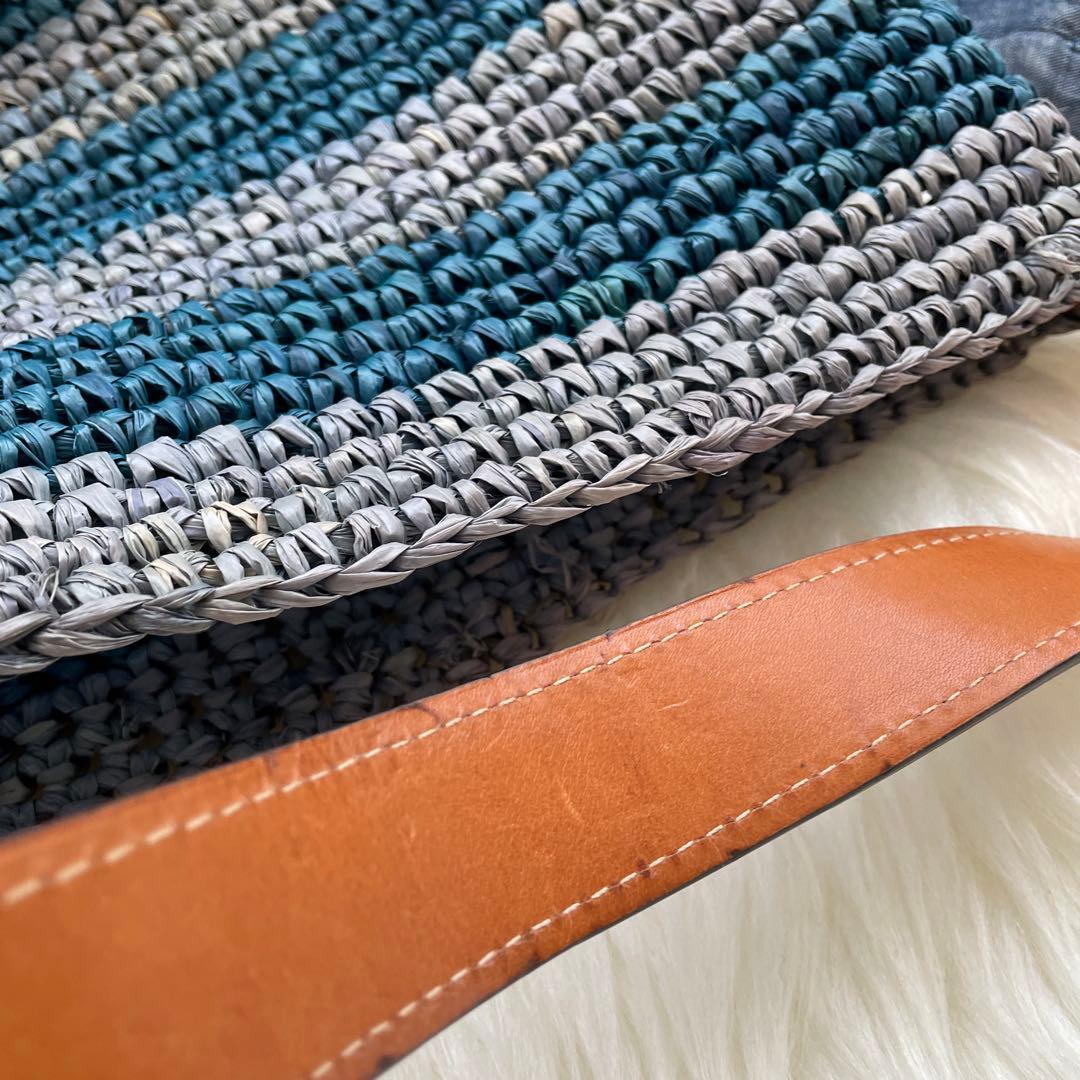 ポロラルフローレン　かごバッグ　ロゴ　カゴ　ハンドバッグ