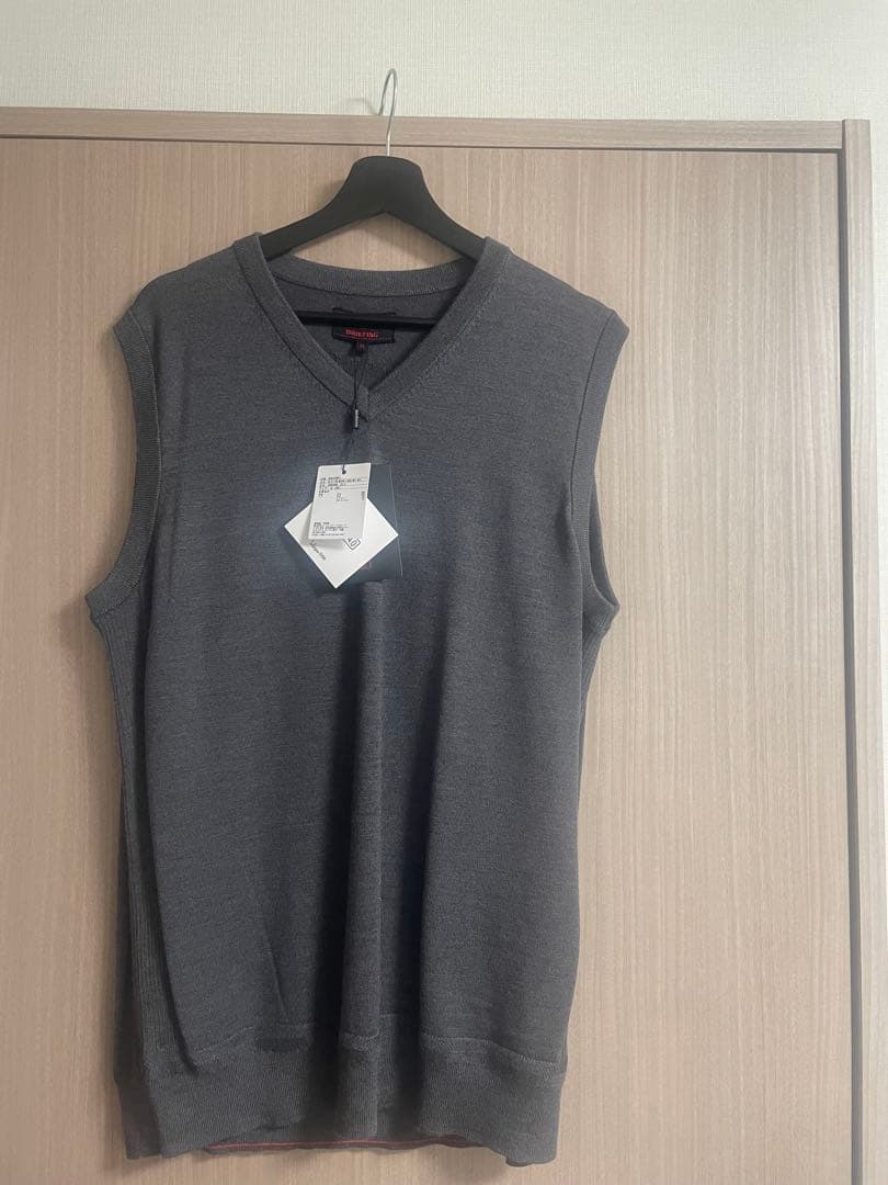 【未使用含む２点】BRIEFING メリノウール Vネックベスト XL