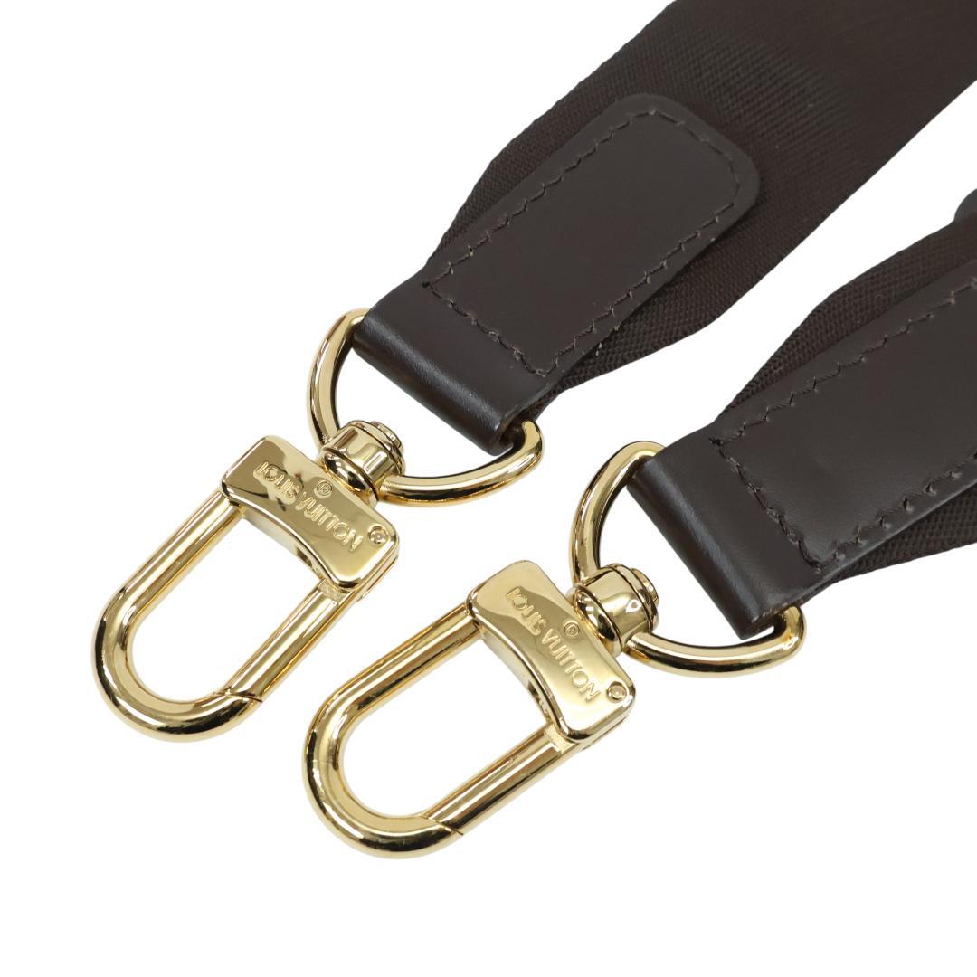 極美品 ルイヴィトン ロゴ ショルダーストラップ ナイロン ゴールド金具