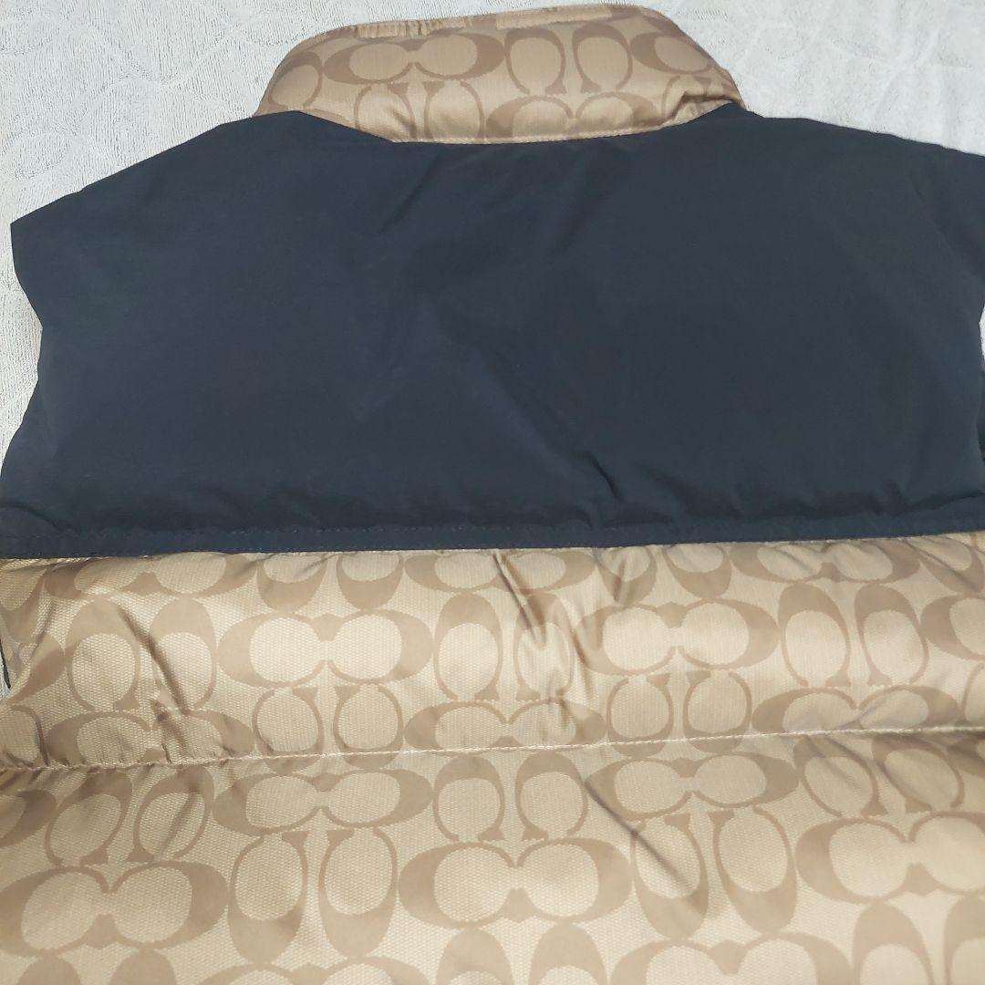 COACH ダウンベスト ベージュ/ブラック