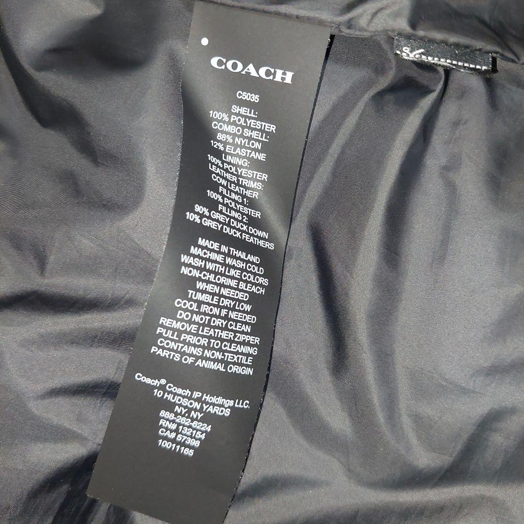 COACH ダウンベスト ベージュ/ブラック
