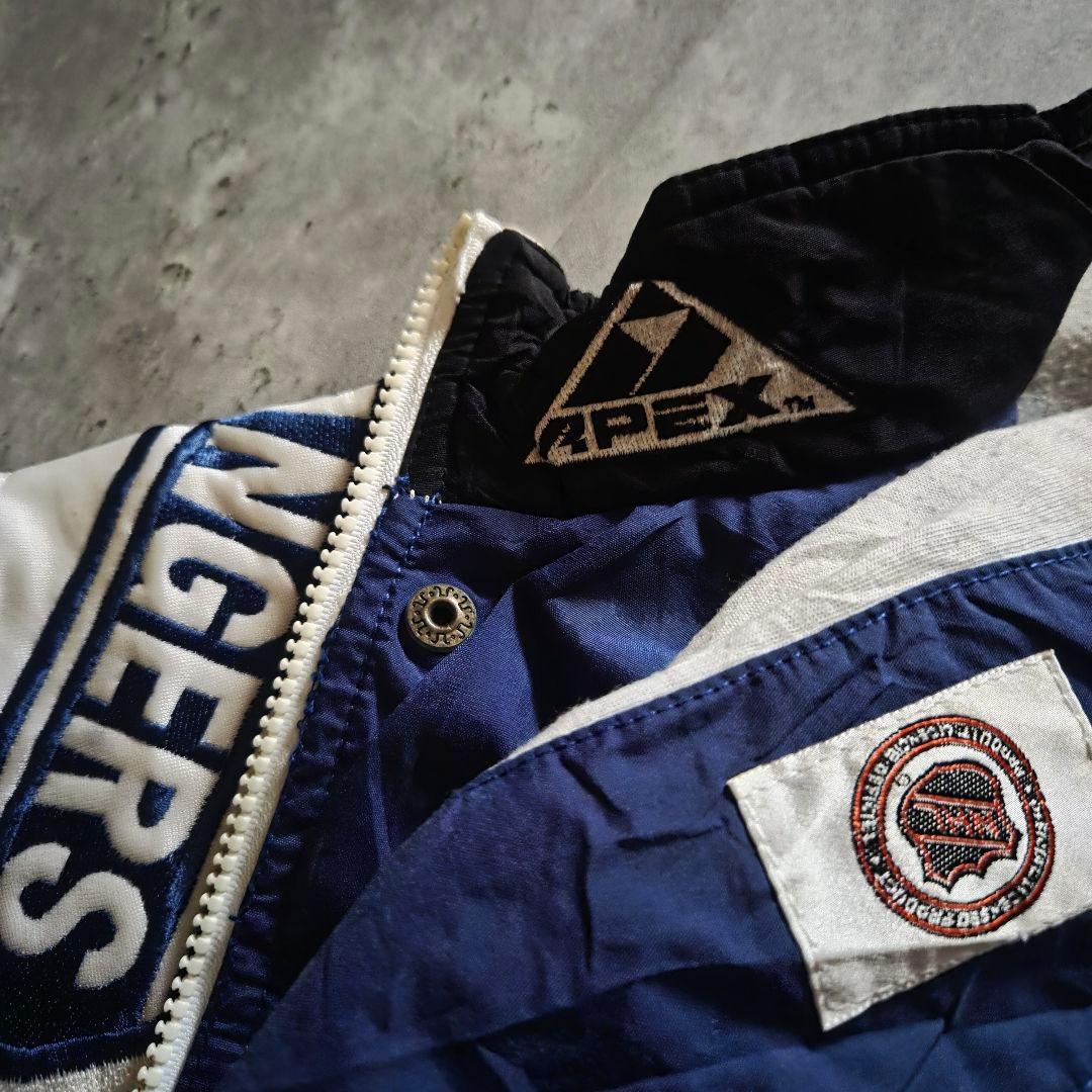 激レア90sNHL APEX ONE ナイロンジャケットNYレンジャーズXL古着