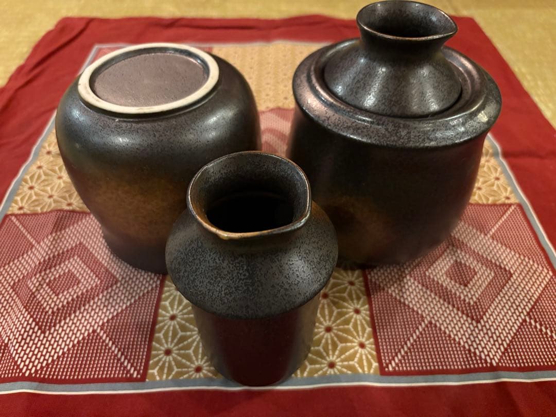 酒燗器　陶器　大サイズ2点　中サイズ5点