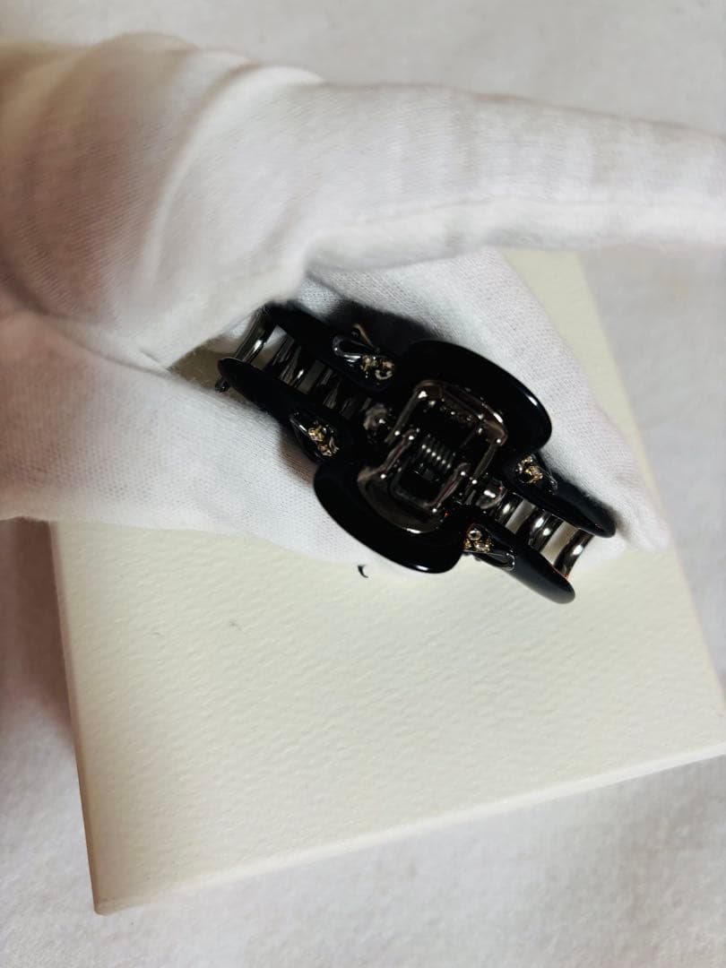 【レア/極美品】アッカaccaクリップ　ピン　チェーン　黒　コラーナ