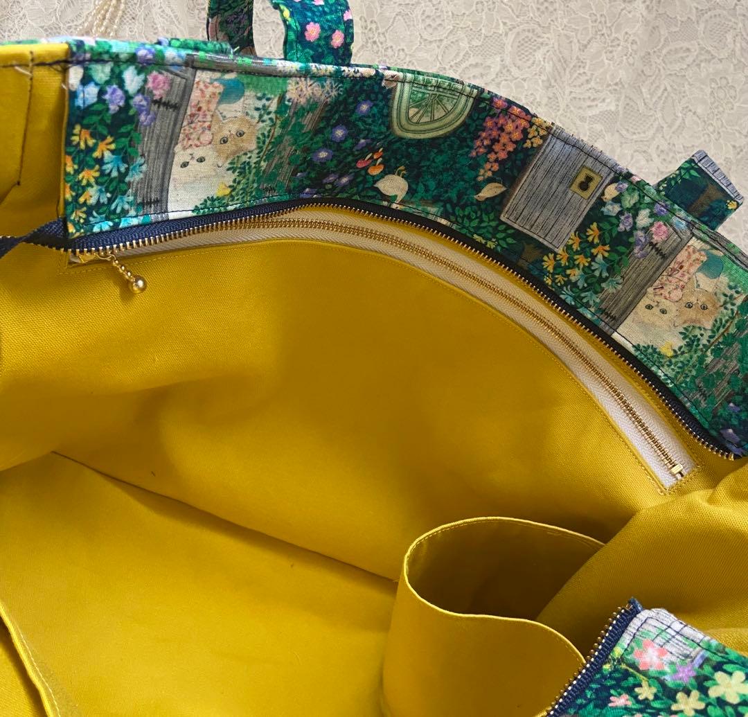 オーダー品　ハンドメイド　ユキエモン　トートバッグ　A4サイズ