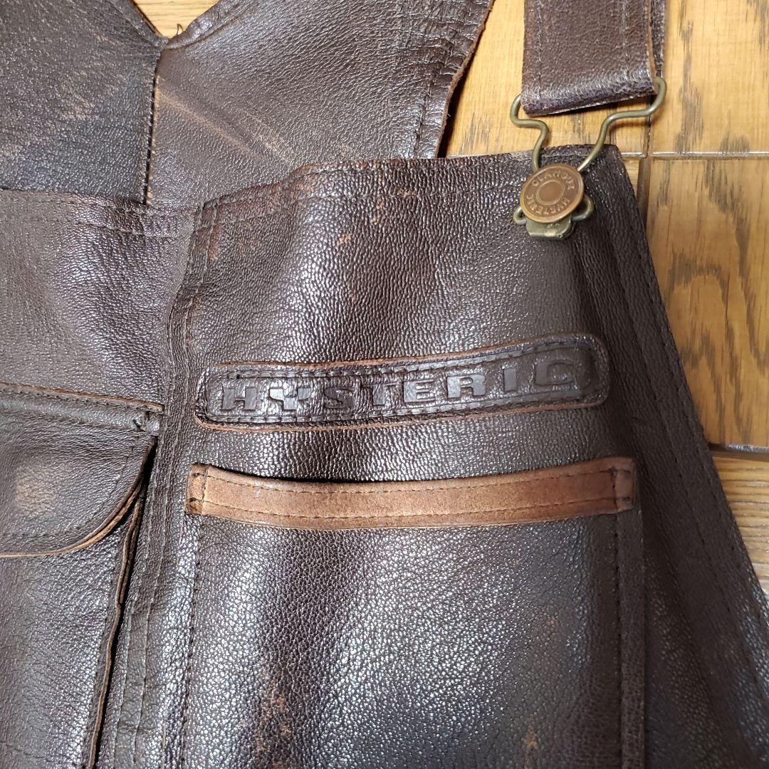 90年代レザーオーバーオール