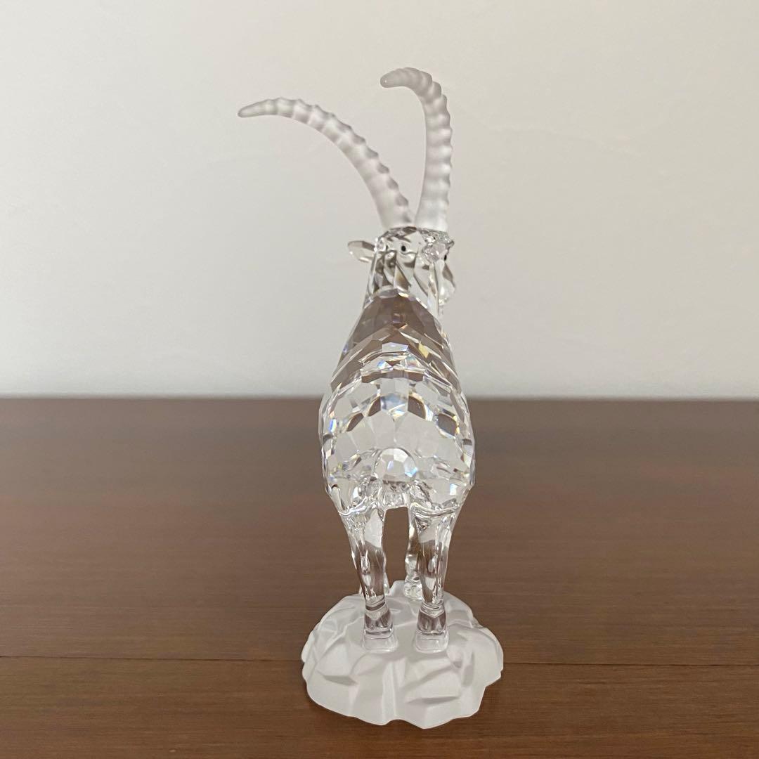 SWAROVSKI スワロフスキー クリスタル 山やぎ ヤギ 置物