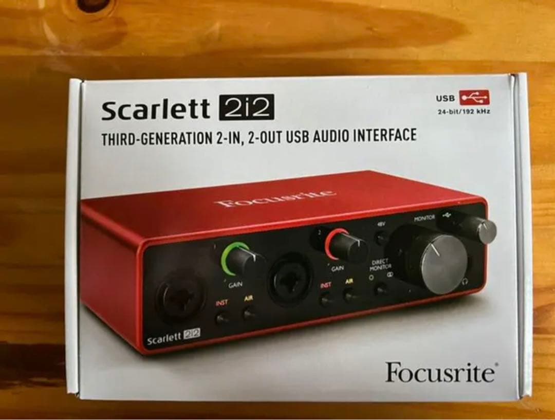 オーディオインターフェイス　Scarlett 2i2(gen3)