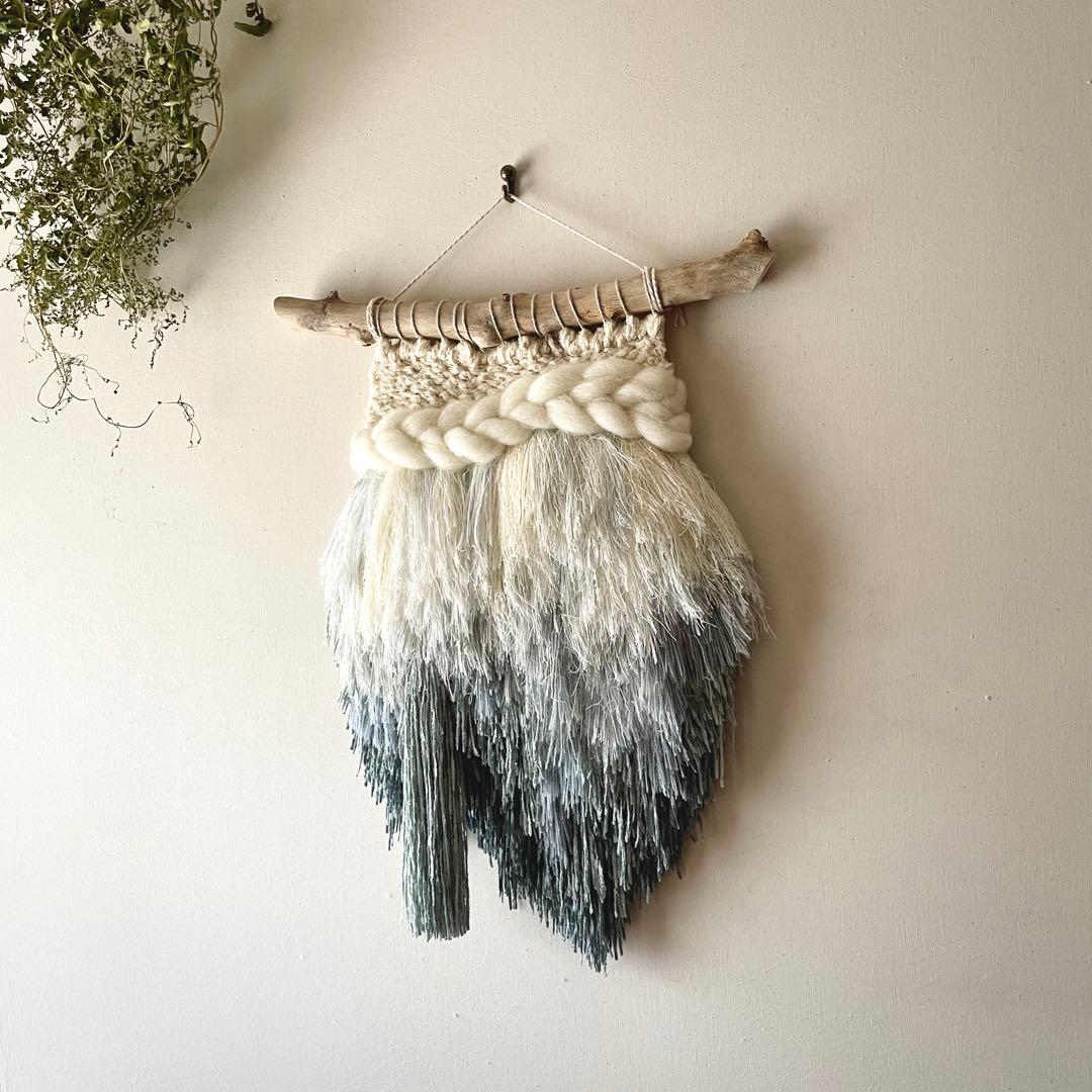 【一点もの】　ウィービング タペストリー 『湖の詩を聴く日。b.』