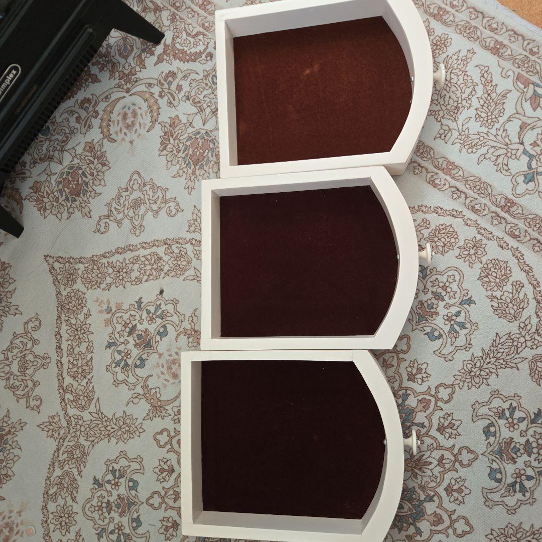 ホワイト サイドチェスト 猫足 アンティーク調