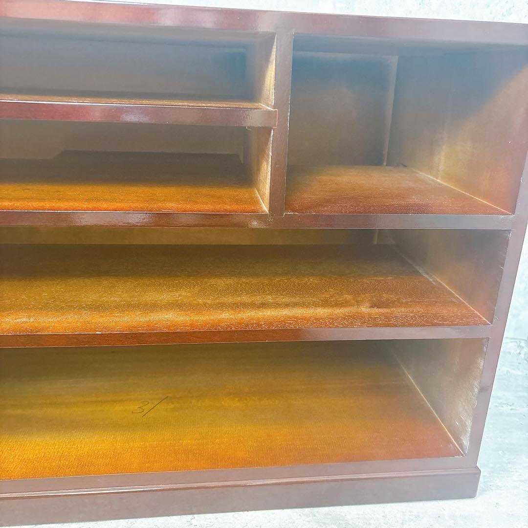 【極美品】露木清次作 箱根寄木細工　麻の葉模様 小箪笥　民芸家具