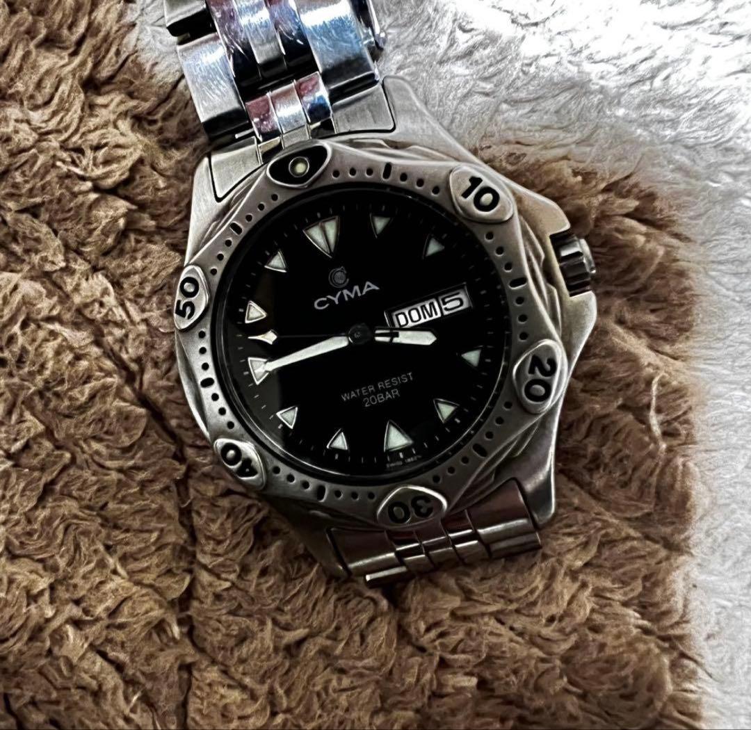 稼働美品　ビンテージダイバー　　スイス製品