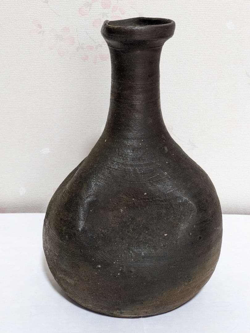♦古陶磁 丹波焼 焼締め徳利 酒器 江戸時代前期〜江戸中期 花器花活け 骨董品