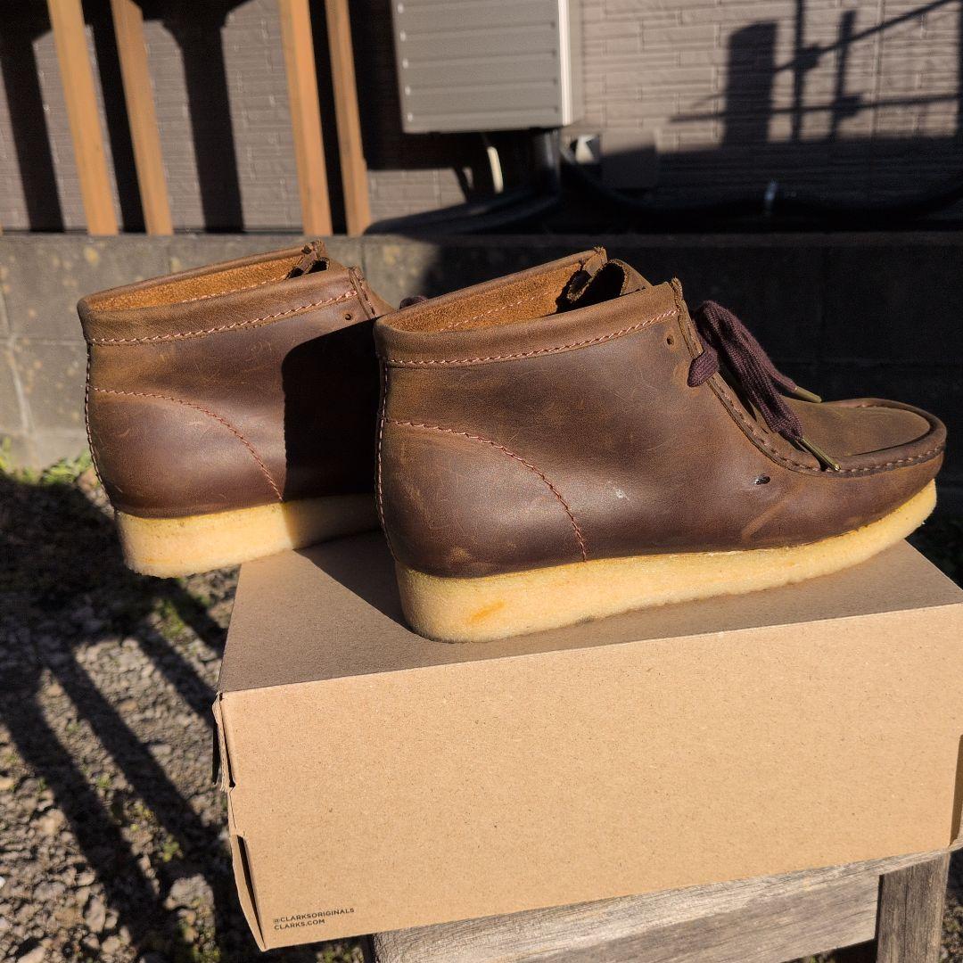 クラークス・ワラビー 　ビーズワックス　US8・　UK7 新品同様!!