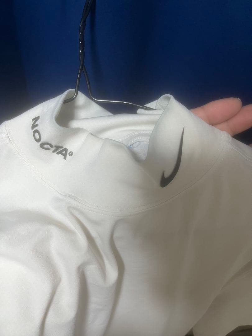 ナイキ×ノクタ　ゴルフ　モックネック　白