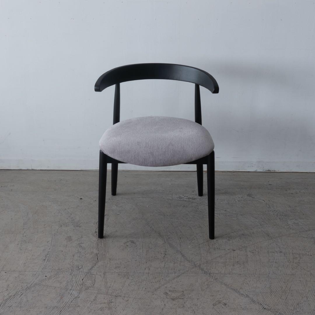 ダイニングチェア　アッシュ　ブラック