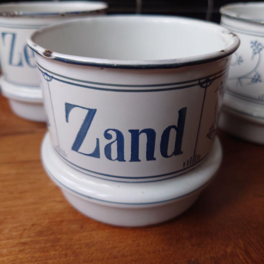 NAVY様 アンティークサボンカップのみ3個 サキソニー柄琺瑯カップ1個