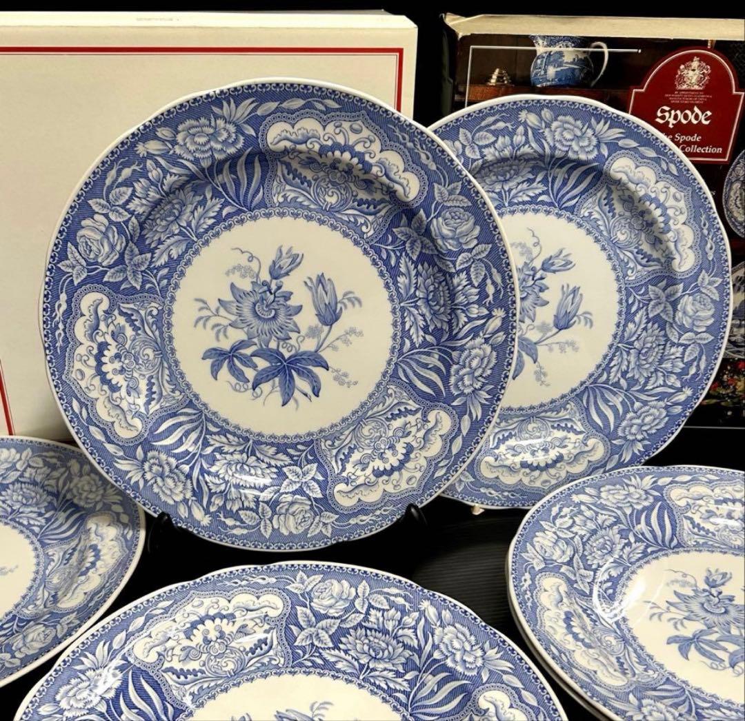 スポード　ブルールーム コレクション　フローラル　プレート 6枚　未使用品